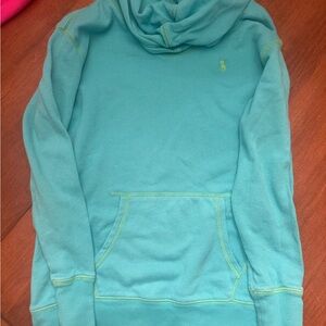 Ralph Lauren Girls Aqua Hoodie